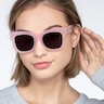 Calico Pink AcetateSunglass Frames for Women from EyeBuyDirect