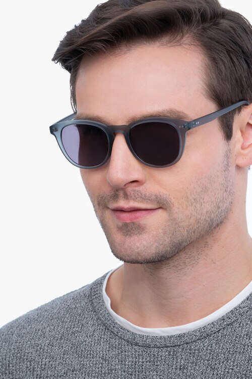 Hidden Gray PlasticSunglass Frames for Men from EyeBuyDirect