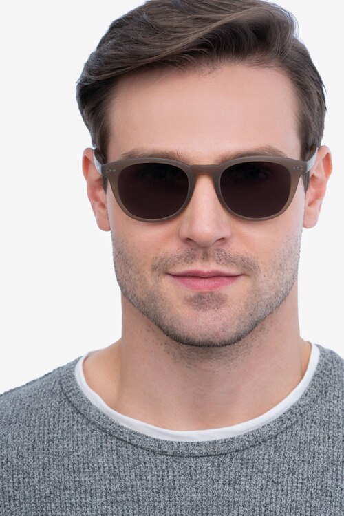 Hidden Brown PlasticSunglass Frames for Men from EyeBuyDirect
