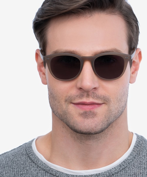 Hidden Brown PlasticSunglass Frames for Men from EyeBuyDirect