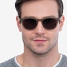 Hidden Brown PlasticSunglass Frames for Men from EyeBuyDirect