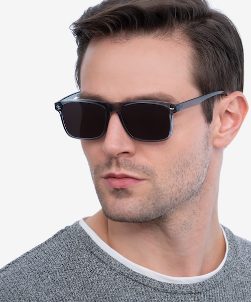 Cortez Gray PlasticSunglass Frames for Men from EyeBuyDirect