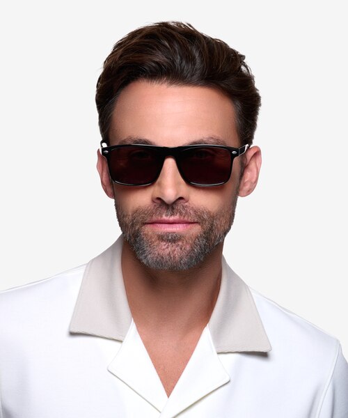 Cortez Black PlasticSunglass Frames for Men from EyeBuyDirect