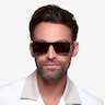 Cortez Black PlasticSunglass Frames for Men from EyeBuyDirect