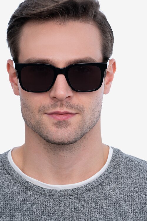 Riddle Black AcetateSunglass Frames for Men from EyeBuyDirect