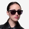 Riddle Blue Striped AcétateSoleil de Lunette de vue pour Femmes d'EyeBuyDirect
