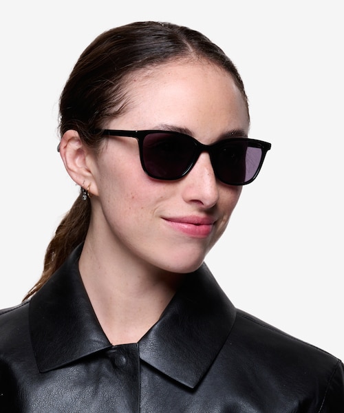 Halle Black AcetateSunglass Frames for Women from EyeBuyDirect