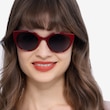 Sun Rhyme Burgundy AcetateSunglass Frames for Women from EyeBuyDirect