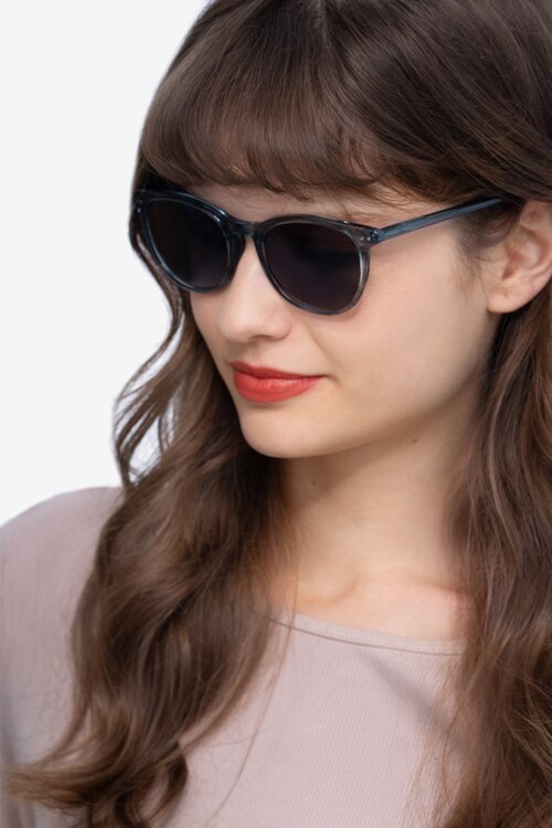 Rhythm Clear Blue AcetateSunglass Frames for Women from EyeBuyDirect