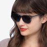 Rhythm Clear Blue AcetateSunglass Frames for Women from EyeBuyDirect