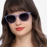 Rhythm Purple Striped AcetateSunglass Frames for Women from EyeBuyDirect