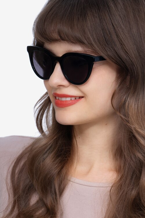 Cherish Black AcetateSunglass Frames for Women from EyeBuyDirect