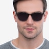 Soleil Striped AcetateSunglass Frames for Men from EyeBuyDirect