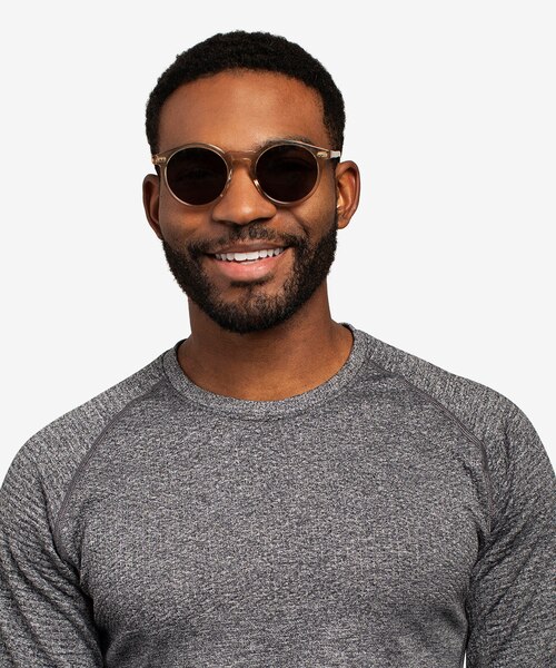Luminance Champagne AcétateSoleil de Lunette de vue pour Hommes d'EyeBuyDirect