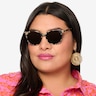 Sun Bardot Écaille ivoire AcétateSoleil de Lunette de vue pour Femmes d'EyeBuyDirect