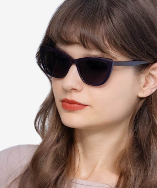 Sun Charlotte Purple AcetateSunglass Frames for Women from EyeBuyDirect