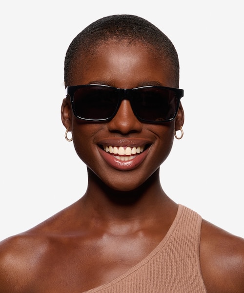 Sun Sydney Black AcetateSunglass Frames for Women from EyeBuyDirect