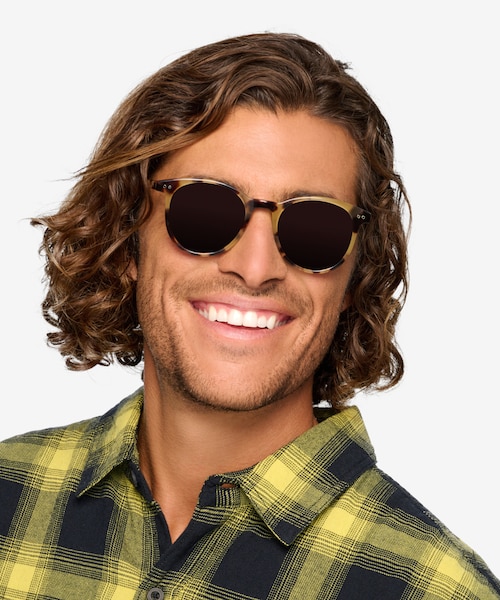 Seah Tortoise AcetateSunglass Frames for Men from EyeBuyDirect
