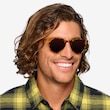 Seah Warm Tortoise AcetateSunglass Frames for Men from EyeBuyDirect