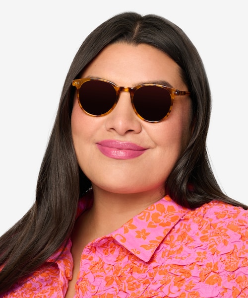 Seah Warm Tortoise AcetateSunglass Frames for Women from EyeBuyDirect