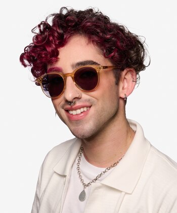 Clear Brown Seah -  Acetate Sunglasses