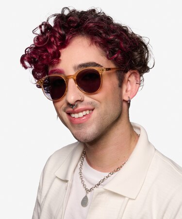 Clear Brown Seah -  Acetate Sunglasses