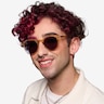 Seah Clear Brown AcetateSunglass Frames for Men from EyeBuyDirect