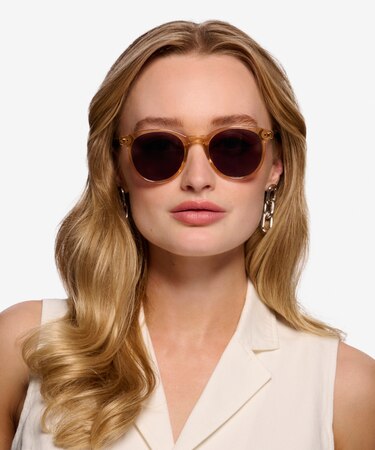 Clear Brown Seah -  Acetate Sunglasses