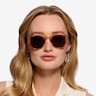 Seah Clear Brown AcetateSunglass Frames for Women from EyeBuyDirect
