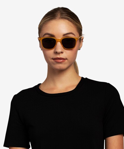 Luck Yellow AcetateSunglass Frames for Women from EyeBuyDirect