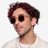 Safari Clear Melon AcetateSunglass Frames for Men from EyeBuyDirect