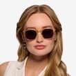 Safari Clear Melon AcetateSunglass Frames for Women from EyeBuyDirect