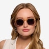 Safari Clear Melon AcetateSunglass Frames for Women from EyeBuyDirect