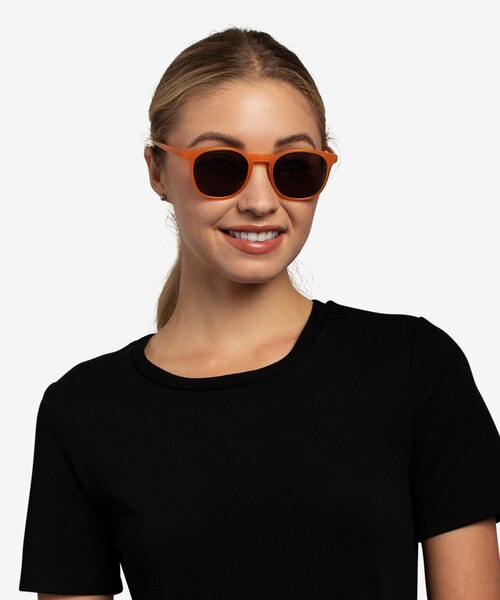 Safari Orange AcetateSunglass Frames for Women from EyeBuyDirect