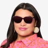 Lima Violet AcétateSoleil de Lunette de vue pour Femmes d'EyeBuyDirect