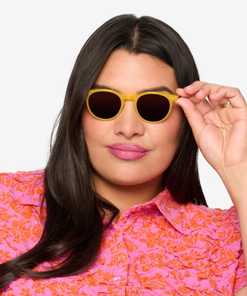 Sun Kyoto Yellow AcetateSunglass Frames for Women from EyeBuyDirect