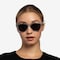 Malibu Clear Blue Acétate Soleil de Lunette de vue pour Femmes d'EyeBuyDirect