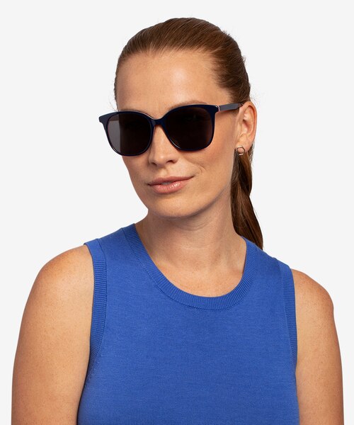 Celebration Navy & Red AcetateSunglass Frames for Women from EyeBuyDirect