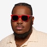 1776 Red & Navy AcetateSunglass Frames for Men from EyeBuyDirect