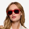 Proud Red & Navy AcetateSunglass Frames for Women from EyeBuyDirect