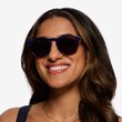 Monument Navy & Red AcetateSunglass Frames for Women from EyeBuyDirect