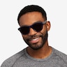 Parade Navy & Red AcétateSoleil de Lunette de vue pour Hommes d'EyeBuyDirect