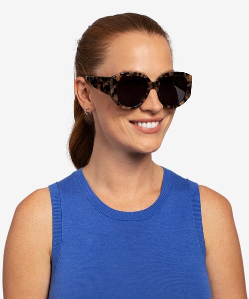 Bianca Ivory Tortoise AcetateSunglass Frames for Women from EyeBuyDirect