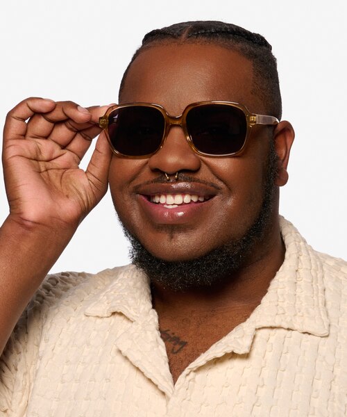 Marlon Brown AcetateSunglass Frames for Men from EyeBuyDirect