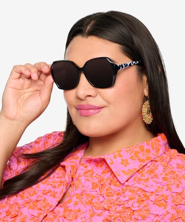 Black Isabella -  Vintage Acetate Sunglasses