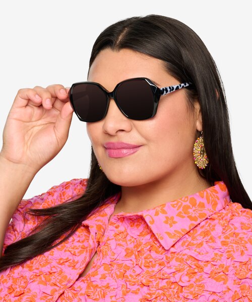 Isabella Black AcetateSunglass Frames for Women from EyeBuyDirect