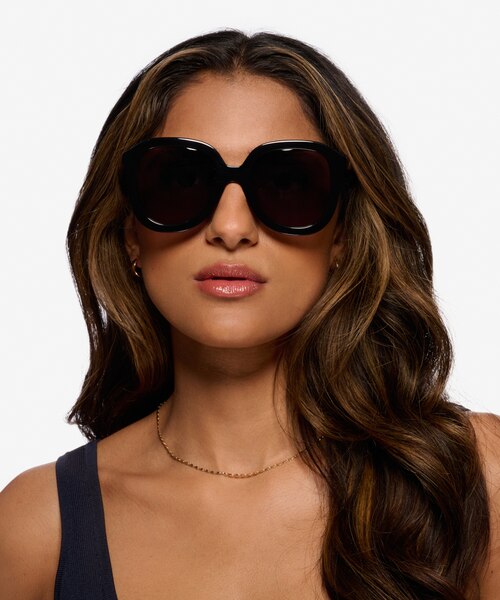 Wendy Noir AcétateSoleil de Lunette de vue pour Femmes d'EyeBuyDirect