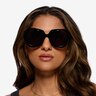 Wendy Noir AcétateSoleil de Lunette de vue pour Femmes d'EyeBuyDirect