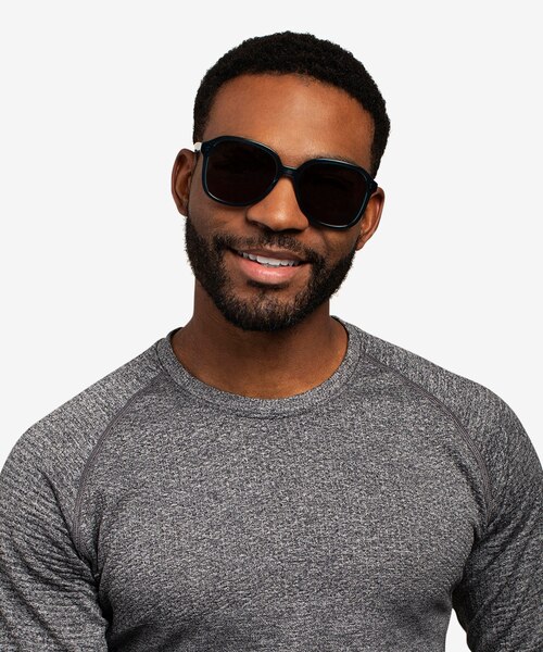 Brent Blue AcetateSunglass Frames for Men from EyeBuyDirect