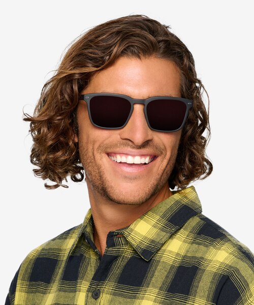 Lagoon Basalt & Warm Tortoise Eco-friendlySunglass Frames for Men from EyeBuyDirect